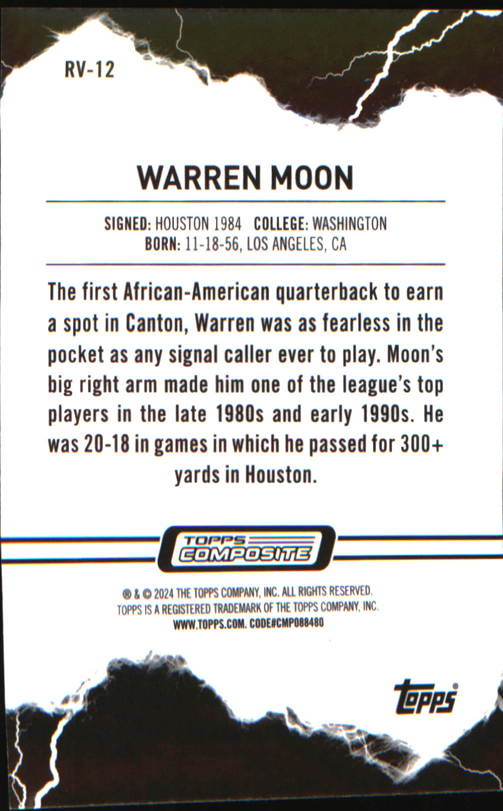 2023 Topps Composite Resurgence Voltaic #RV-12 Warren Moon