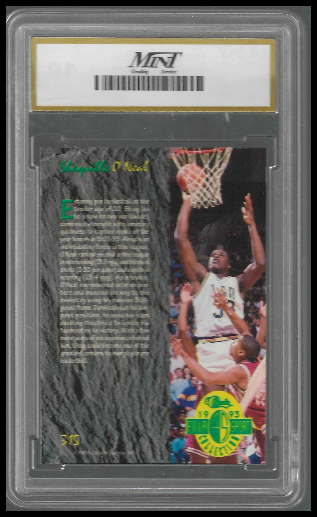 1993 Classic Four Sport Gold #315 Shaquille O'Neal MINT GME/MT 10