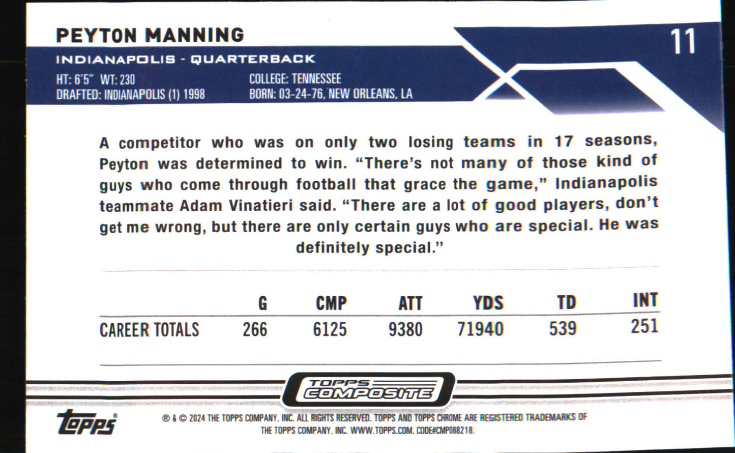 2023 Topps Composite #11 Peyton Manning