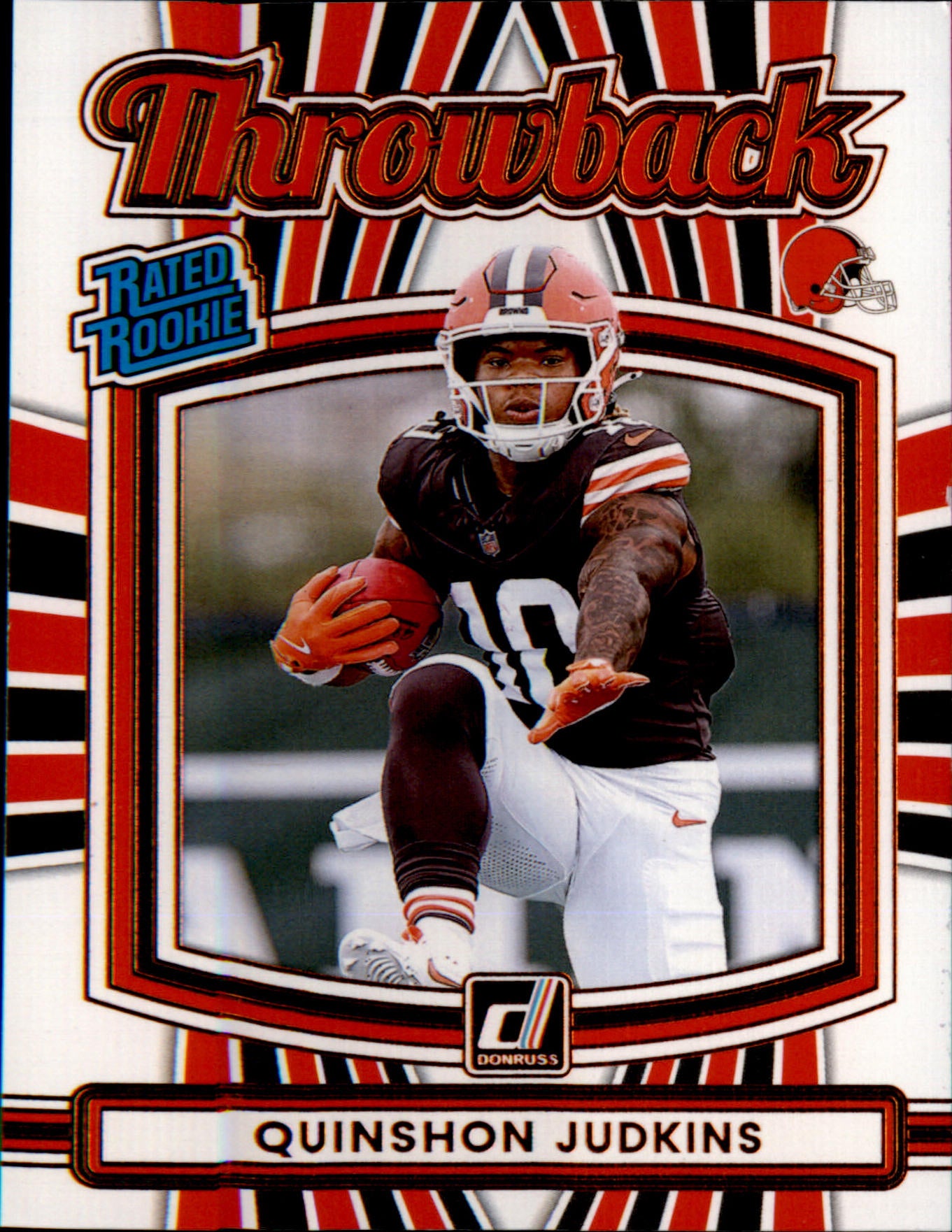 2025 Donruss Rated Rookies Throwback #26 Quinshon Judkins