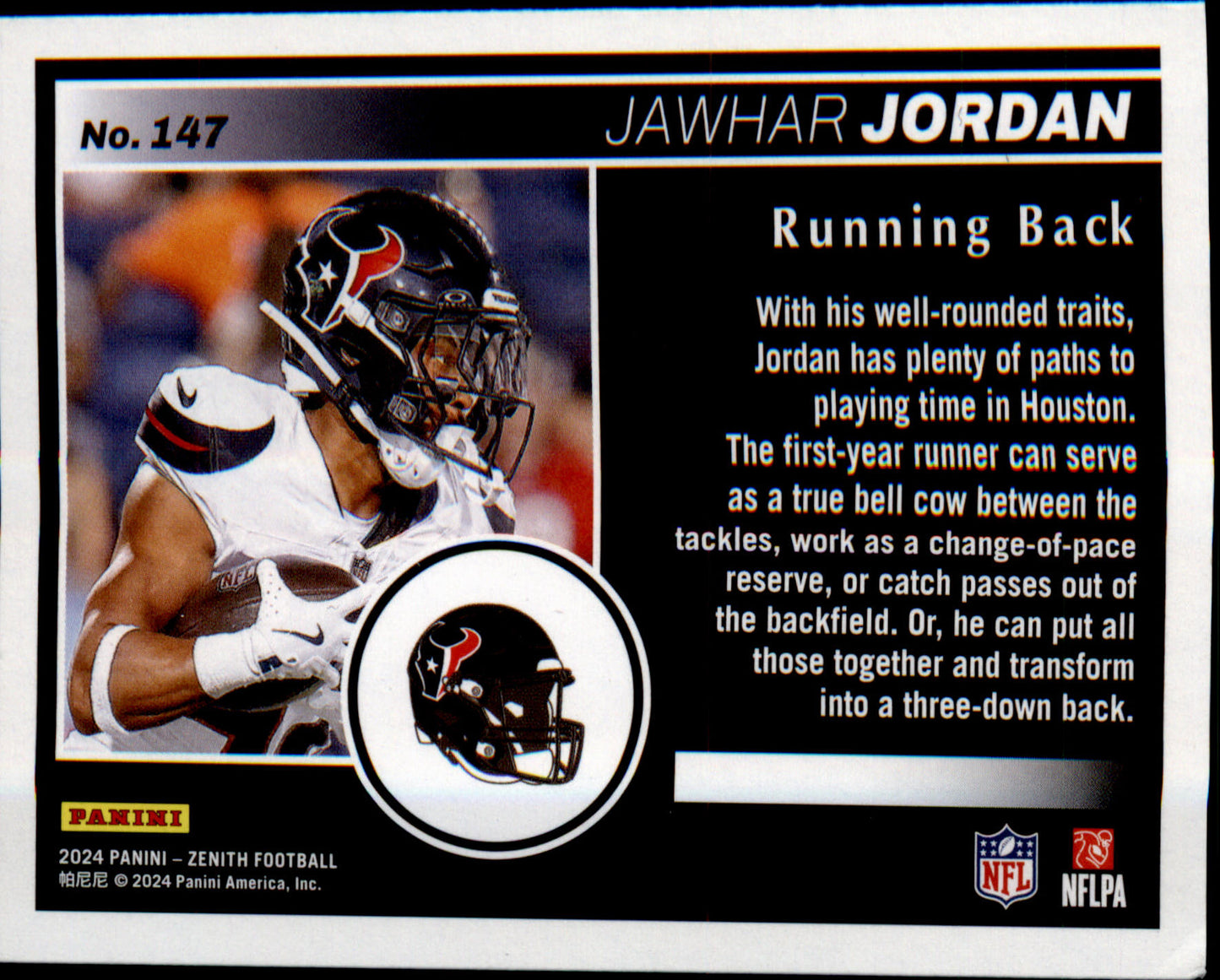2024 Panini Zenith Retail #147 Jawhar Jordan Rookie Rookie
