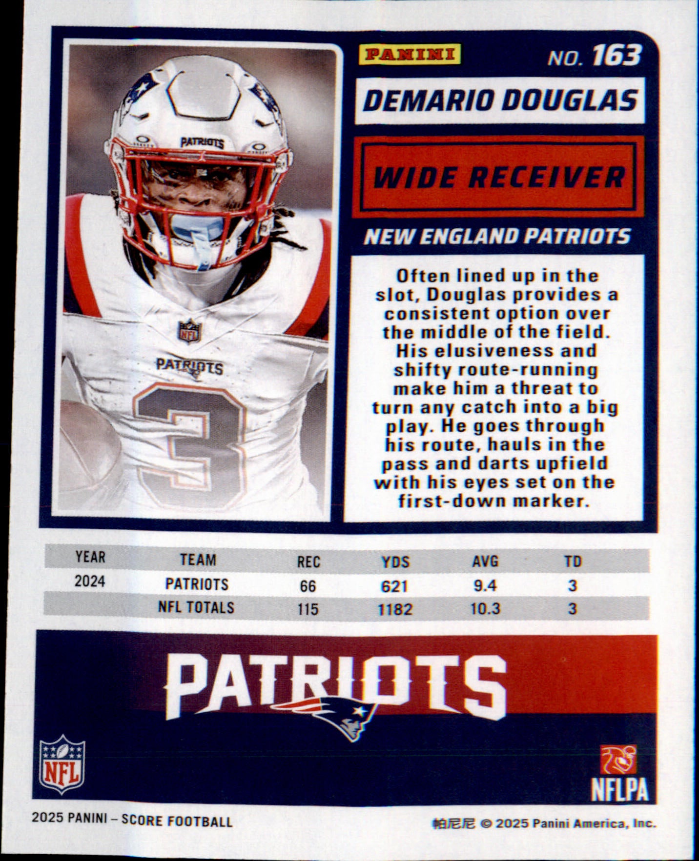 2025 Score #163 Demario Douglas