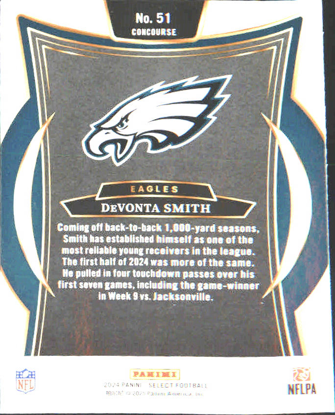 2024 Panini Select #51 DeVonta Smith