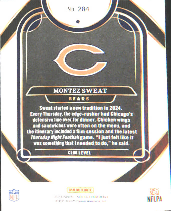 2024 Panini Select #284 Montez Sweat