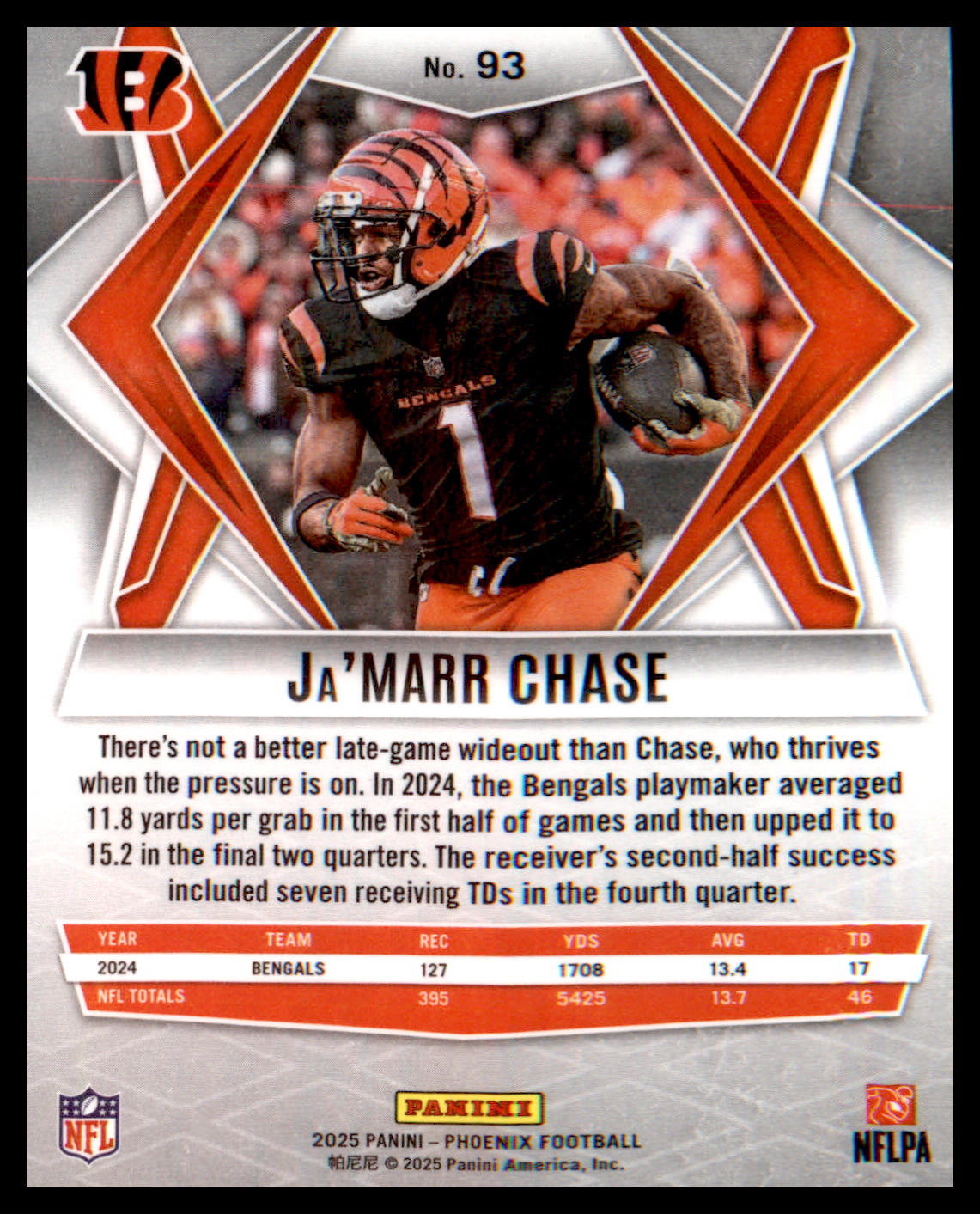2025 Panini Phoenix #93 Ja'Marr Chase