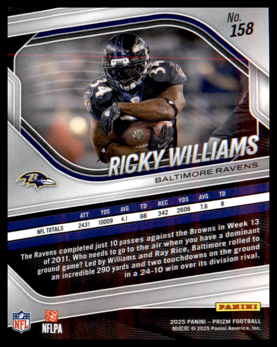 2025 Panini Prizm #158 Ricky Williams