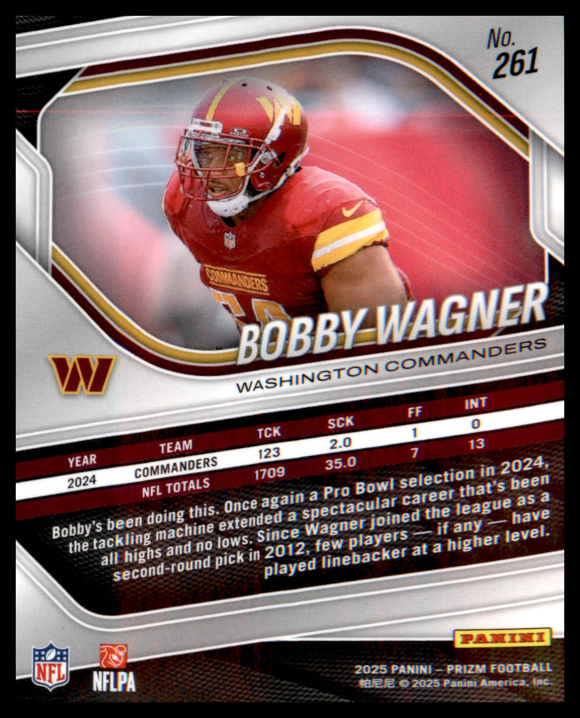 2025 Panini Prizm #261 Bobby Wagner