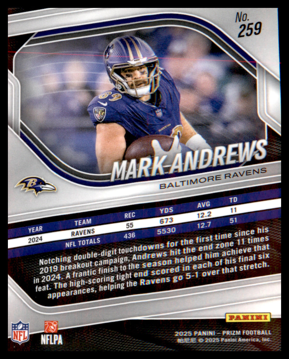 2025 Panini Prizm #259 Mark Andrews