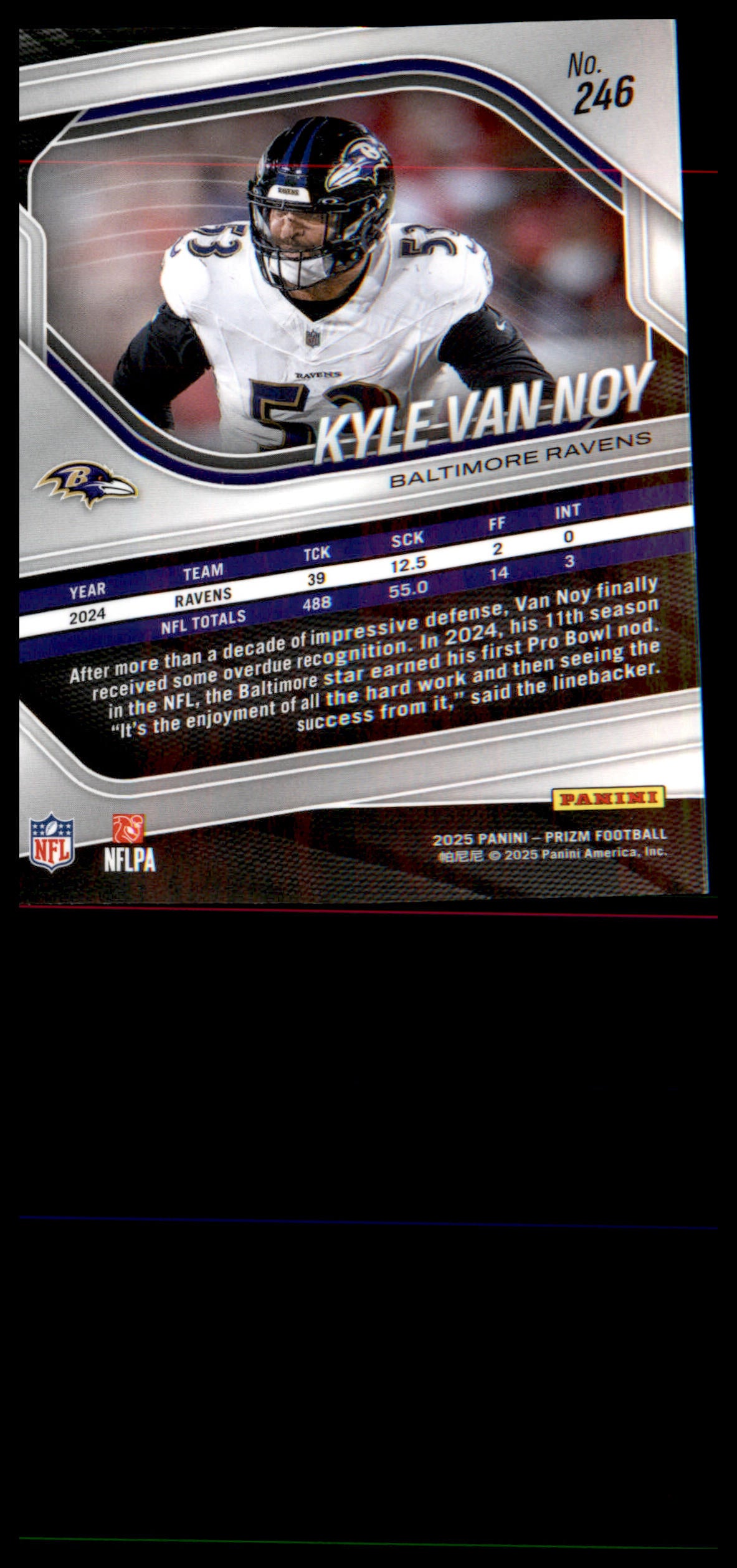 2025 Panini Prizm #246 Kyle Van Noy