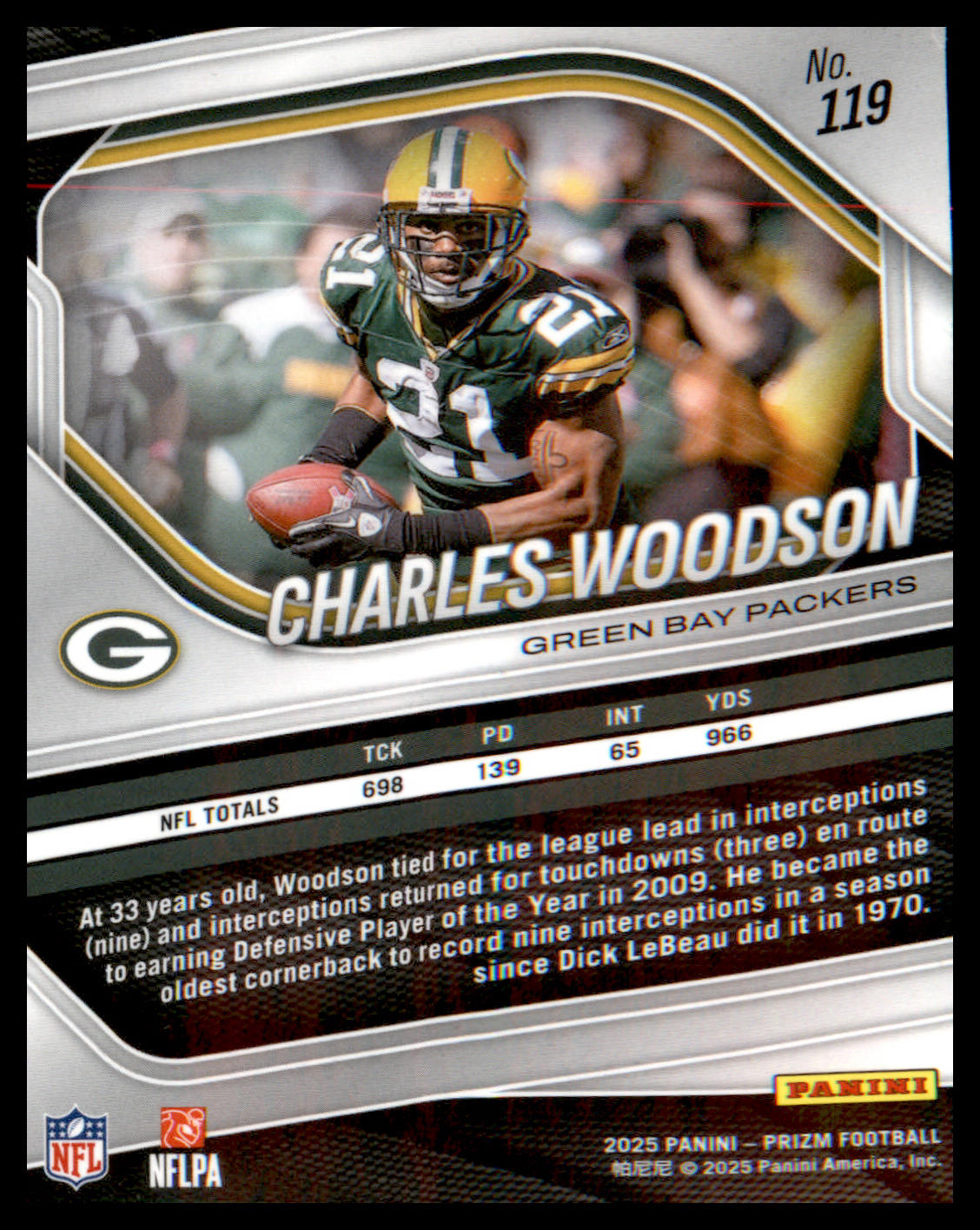 2025 Panini Prizm #119 Charles Woodson