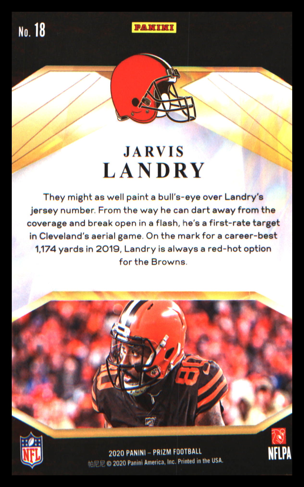 2020 Panini Prizm Brilliance #18 Jarvis Landry