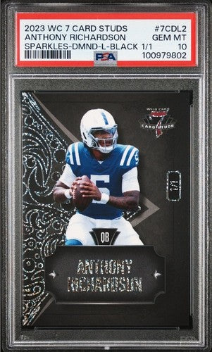 2023 Wild Card #7CDL2 Anthony Richardson #1/1 PSA 10