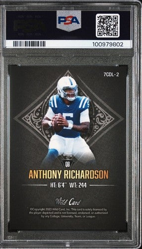 2023 Wild Card #7CDL2 Anthony Richardson #1/1 PSA 10