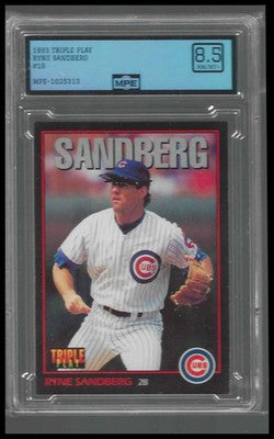1993 Triple Play #10 Ryne Sandberg MPE 8.5
