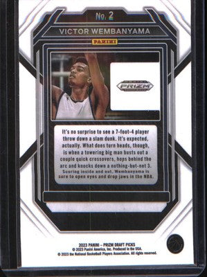 2023 Panini Prizm Draft Picks #2 Victor Wembanyama