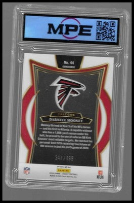 2024 Select Darnell Mooney Orange Prizm Shock #44 MPE 9.5 Mint+ Falcons #347/499