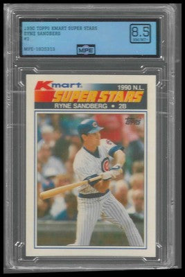 1990 Topps Kmart Super Stars #2 Ryne Sandberg MPE 8.5
