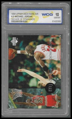 1994-95 Collectors Choice Rare Air Decade of Dominance #J9 Michael Jordan GEM 10
