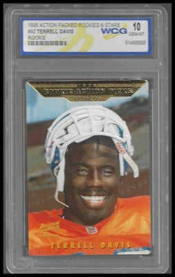 1995 Action Packed Rookies & Stars #92 Terrell Davis Rookie WCG GEM/MT 10
