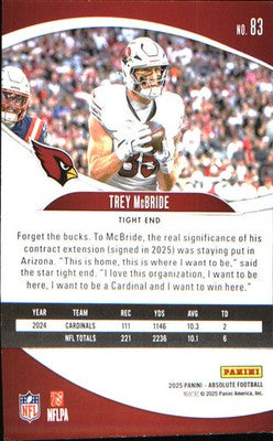 2025 Panini Absolute Retail #83 Trey McBride