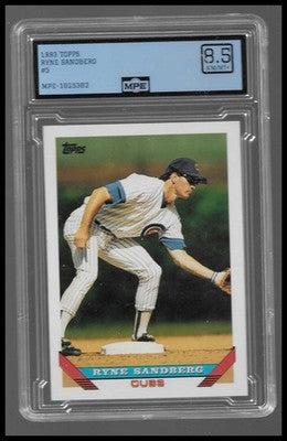 1993 Topps Ryne Sandberg #3 MPE 8.5 NM-MT+ Chicago Cubs HOF