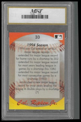 1995 Star Cal Ripken, Jr. 80  #33 Cal Ripken Jr. MINT 10