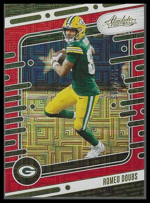 2024 Panini Absolute Red Squares #40 Romeo Doubs #157/499