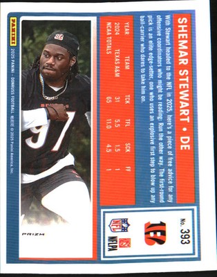 2025 Donruss Optic Rated Rookies Preview Red Pandora #393 Shemar Stewart