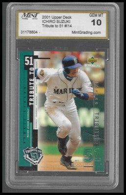 2001 Upper Deck Collectibles Ichiro Tribute to 51 #I14 Ichiro Suzuki MNT 10