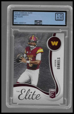 2025 Donruss Elite #5 Jayden Daniels The Elite MPE 10 Gem Mint Commanders