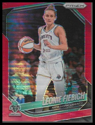 2025 Panini Prizm WNBA Red Pulsar #74 Leonie Fiebich