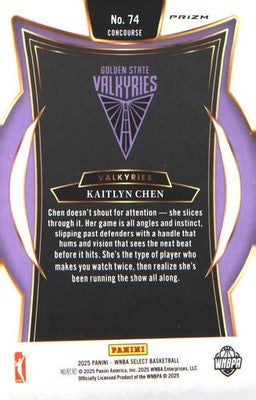 2025 Panini WNBA Select Pink Ice Prizm #74 Kaitlyn Chen