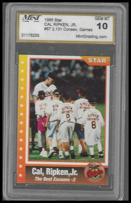 1995 Star Cal Ripken, Jr. 80 (Unlicensed) #67 Cal Ripken Jr. MNT 10