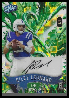 2025 Wild Card Splat AUTO Holiday Pandora #SCFCCa-RLA Riley Leonard #1/1 SSP