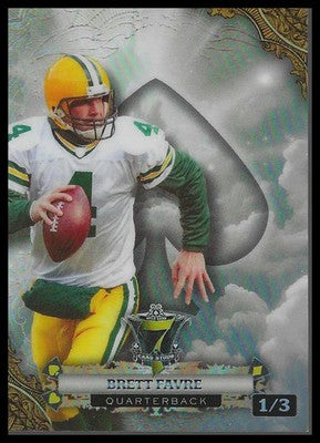 WC 7 Card Studs Promo SpadesCloudEx Rainbow White P7CES-BF2 Brett Favre #1/3