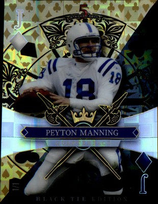 2026 Wild Card 5 Card Draw Stacked Deck Black Tie #SDJD-PMN Peyton Manning 1/1