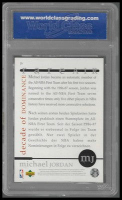 1994-95 Collectors Choice Rare Air Decade of Dominance #J9 Michael Jordan GEM 10
