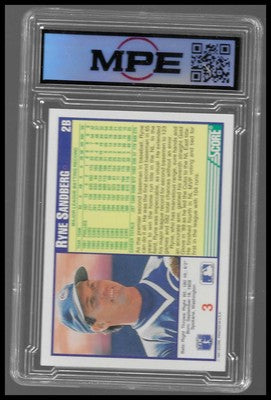 1991 Score Ryne Sandberg #3 MPE 8.5 NM-MT+ Chicago Cubs HOF