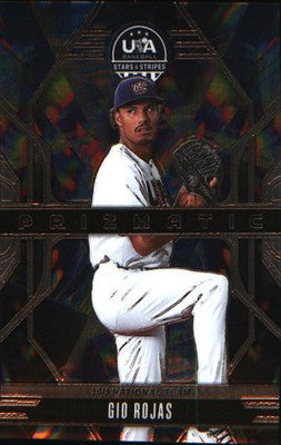 2026 Panini Stars & Stripes Prizm USA Baseball Prizmatic #22 Gio Rojas