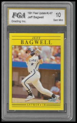 1991 Fleer Update #U-87 Jeff Bagwell FGA GEM/MT 10