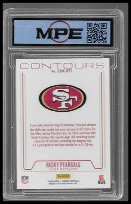2024 Panini Phoenix #CON-RPL Ricky Pearsall Contours Hyper MPE 10 Gem Mint RC