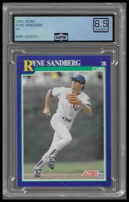1991 Score Ryne Sandberg #3 MPE 8.5 NM-MT+ Chicago Cubs HOF