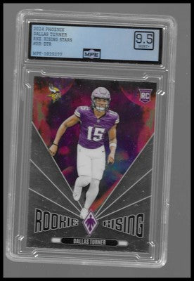 2024 Phoenix Dallas Turner Rookie Rising RC #RR-DTR MPE 9.5 Mint+ Prizm Insert