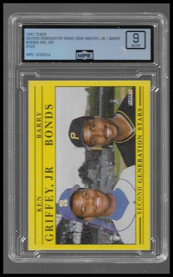 1987 Fleer Second Generation Stars Ken Griffey Jr. / Barry Bonds #210 MPE 9 Mint