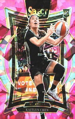 2025 Panini WNBA Select Pink Ice Prizm #74 Kaitlyn Chen