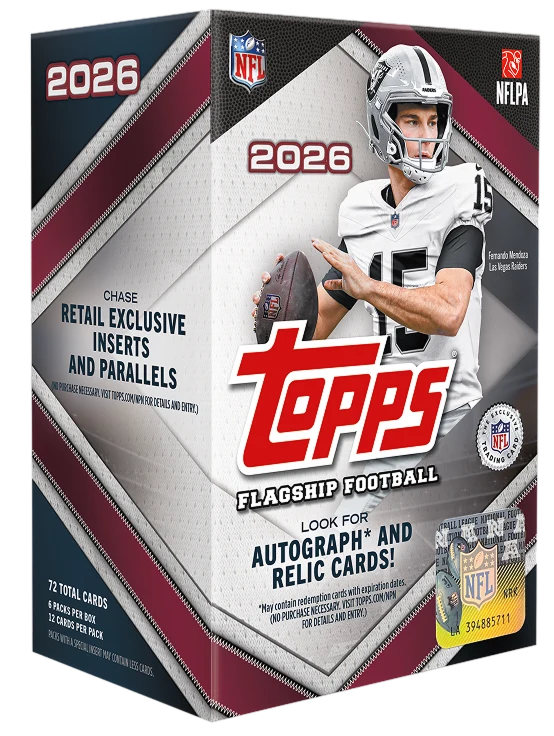 2026 Topps Flagship Football - Value Box Pre-Order Shipped Aug 21st, 2026