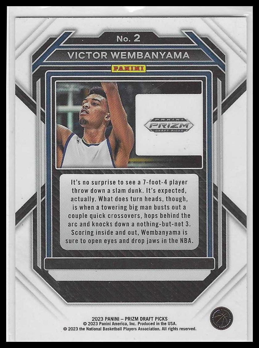 2023 Panini Prizm Draft Picks #2 Victor Wembanyama