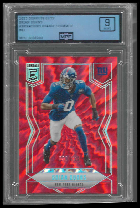 2025 Donruss Elite Aspirations Shimmer #41 Brian Burns MPE 9