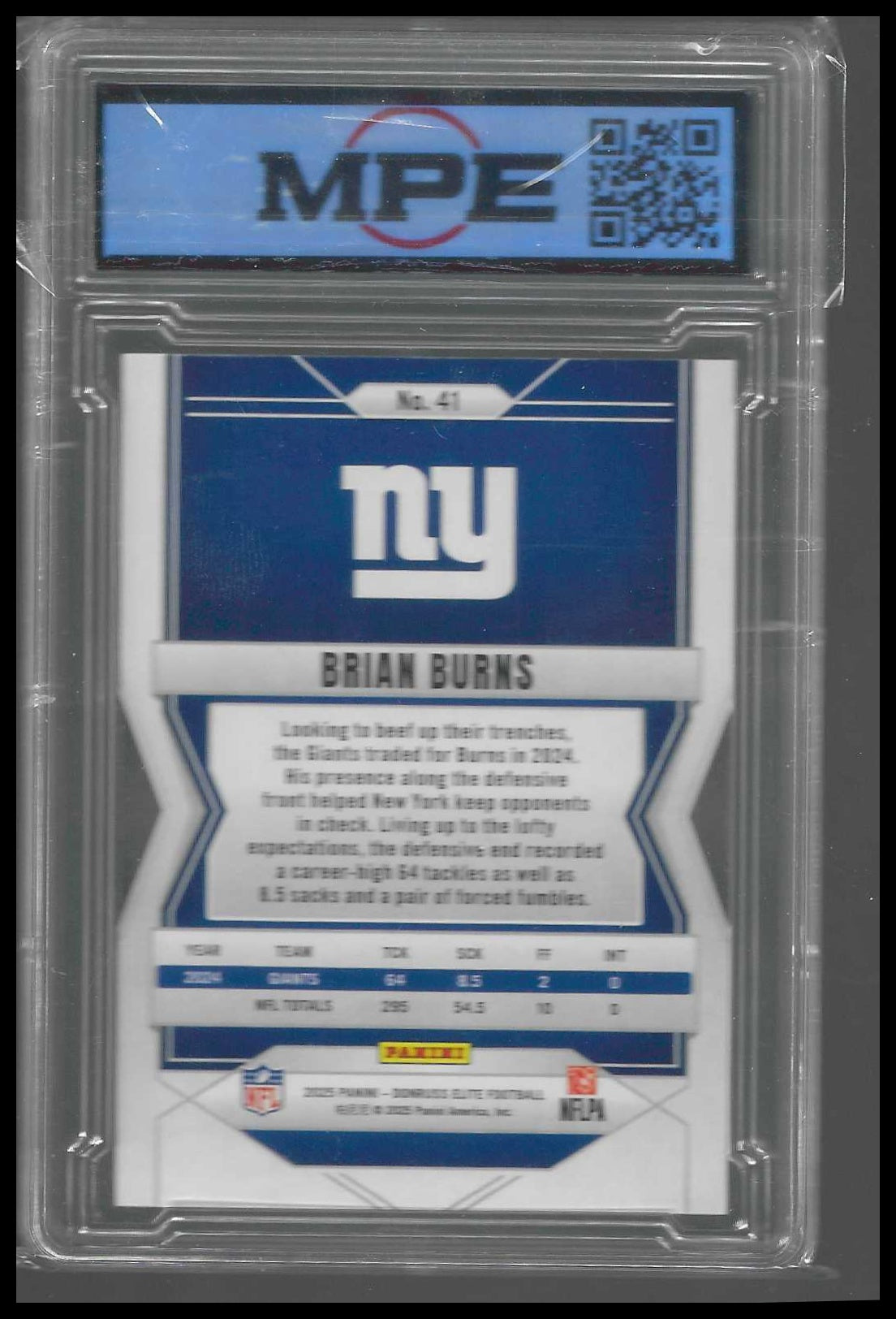 2025 Donruss Elite Aspirations Shimmer #41 Brian Burns MPE 9