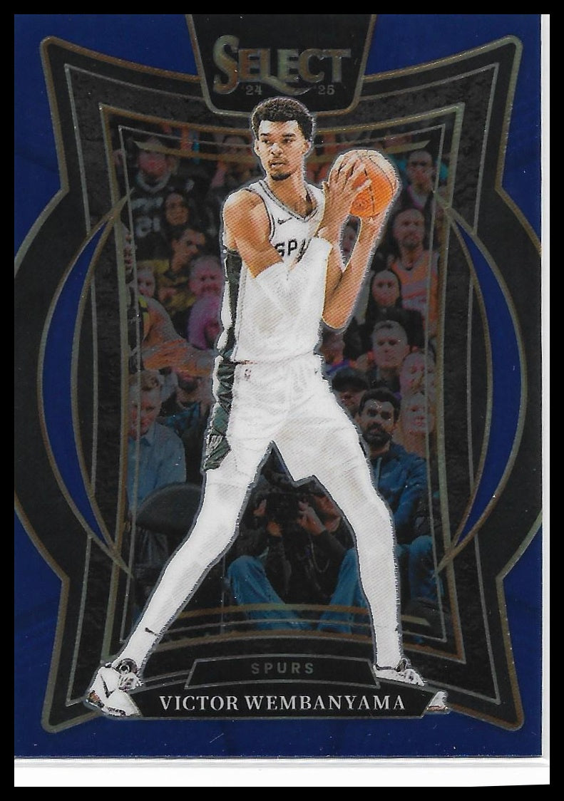 2024-25 Panini Select #9 Victor Wembanyama Blue (Retail) ConcourseLevel Spurs